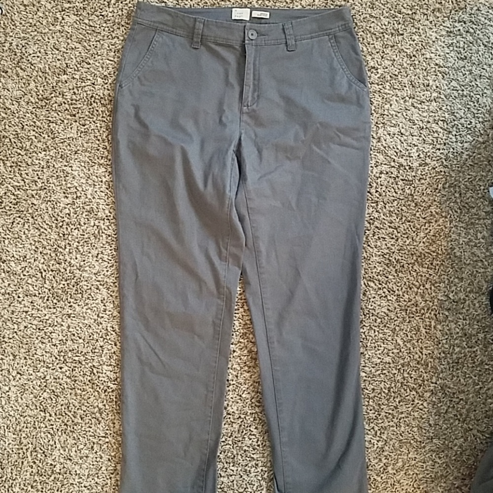Grey Straight Leg Pants